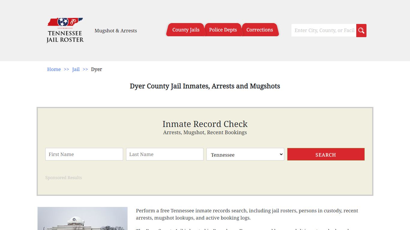 Dyer County Jail Inmates, Arrests and Mugshots - Jail Roster Search